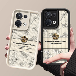 手機殼 OPPO Reno 13 Pro Reno 13 F 13Pro 13F 5G 外殼花朵山茶花鏡頭保護矽膠軟背蓋