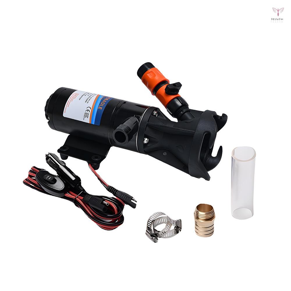 用於 RV 露營車房車廢水機泵的 RV 12V 自吸污水泵 3 英寸進水雙四葉葉片 45L 直流電動污水泵