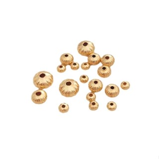 宏雲Hongyun-Ala新品-保色14K包金扁南瓜珠手工串珠diy瓜紋散珠手鏈隔珠首飾品配珠資料