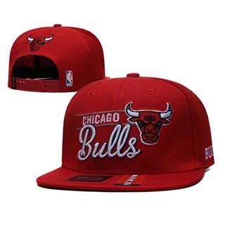 NBA Snapback CAPS NBA 芝加哥公牛隊 Snapback 戶外運動嘻哈帽棒球帽春夏時尚刺繡可調節純棉男