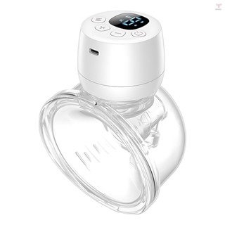 可穿戴吸奶器擴音電動吸奶器,用於母乳喂養 3 種模式 9 級吸力低噪音內建電池,帶 240 毫升牛奶收集器,適合家庭旅行