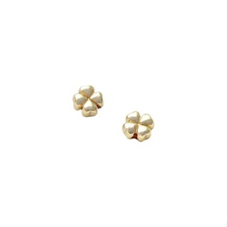 宏雲Hongyun-Ala新品-14K包金保色立體四葉草隔珠花形通孔散珠手工diy手鏈項鍊飾品配件