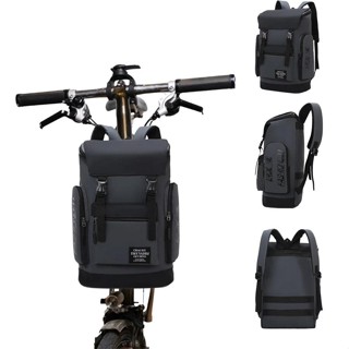 Litepro 自行車前包帆布防水耐磨大容量多功能隔斷揹包適用於 Brompton 包