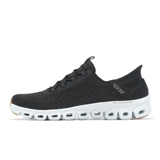 Skechers 懶人鞋 Glide-Step 女鞋 黑 白 休閒鞋 健走 運動鞋 [ACS] 104574BKW
