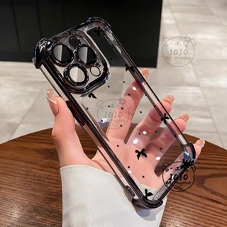四角電鍍 透明殼波點 防摔殼適用 iPhone 6 6S 8 Plus Se2 Se3 XR XS Max 保護殼