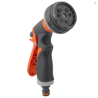 Toyutw)花園軟管噴嘴噴霧噴嘴槍帶 8 種可調節澆水模式防滑高壓水噴嘴用於澆水花園清潔洗車寵物淋浴