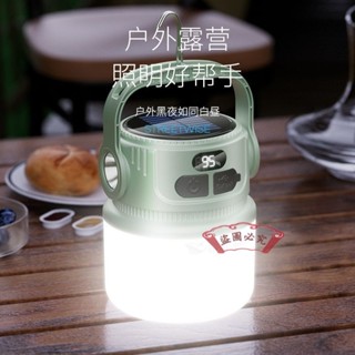 【店鋪熱銷】太陽能露營充電戶外超長續航夜市照明燈擺攤地攤帳篷停電應急家用 人體感應燈 四面發光 壁燈 省電 太陽能充電