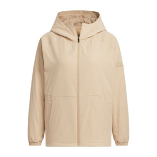 Adidas MT ALL DAY JKT JM8813 女 連帽外套 運動外套 寬鬆 休閒穿搭 奶茶