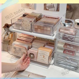 🔥熱賣收納🔥 化妝品收納置物架桌面收納盒眼影盤梳妝檯透明亞克力多層展示架