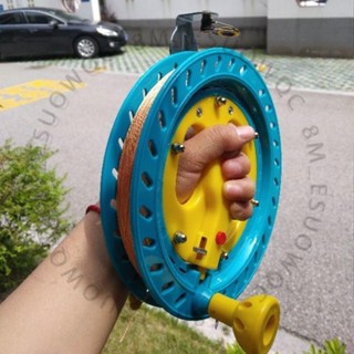 捲線器 釣魚輪 海竿輪 遠投紡車輪漁具海釣手絲盤船釣手輪 手絲圈手撥輪 筏釣打窩器 繞線器收線輪8442
