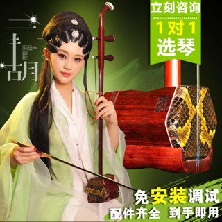 王家旺紅木二胡樂器老人初學者成人兒童演奏考級銅軸胡琴工廠直銷 23EN