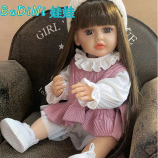 [現貨]矽膠娃娃 矽膠嬰兒 模擬娃娃 模擬嬰兒 假嬰兒 洋娃娃玩具 新款55cm重生娃娃洗澡生日禮物搪膠模擬洋娃娃嬰兒兒