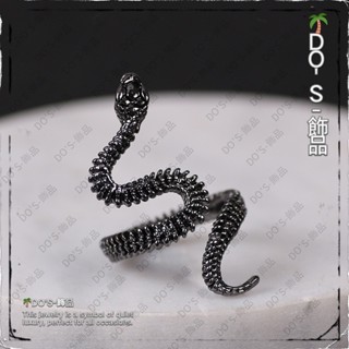 🌴DO'S-飾品|開口戒指| 食指古風蛇戒指女潮流男嘻哈朋克指環個性情侶戒食指戒禮物男女 戒指 開口戒指 戒指男 男生