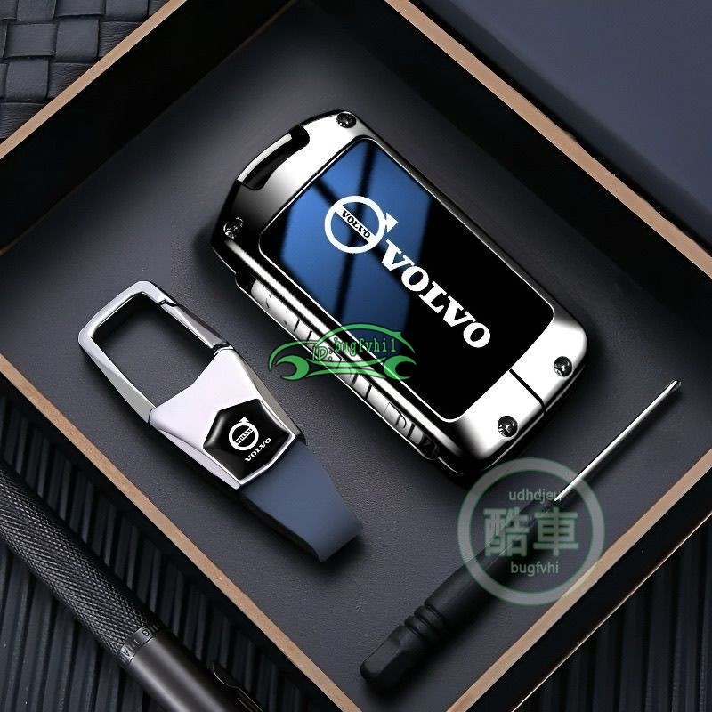 Vovo富豪鑰匙套 xc60新s90殼xc90汽車s60男士v40高檔xc40扣vovo用品鑰匙包 鑰匙殼