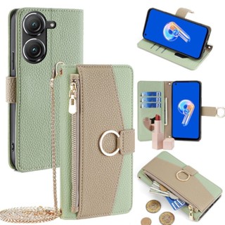 錢包式防摔全包翻蓋皮套 華碩 ZenFone 11 Ultar 10 9 6 7 PRO 8 Flip 手機殼 財神爺