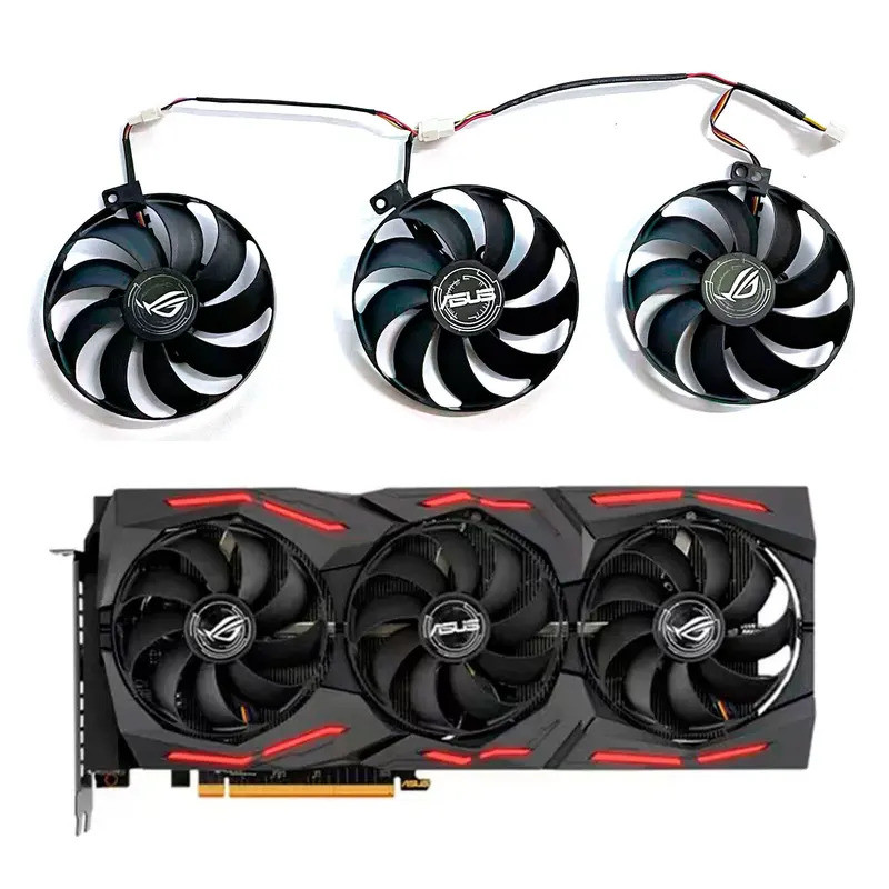 T129215Su 7Pin GPU 卡冷卻器風扇適用於華碩 ROG STRIX-GeForce RTX 2070 20