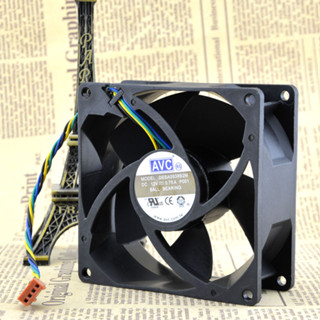 AVC 9cm 9釐米 四線PWM CPU溫控雙滾珠高風壓大風量機箱風扇9038