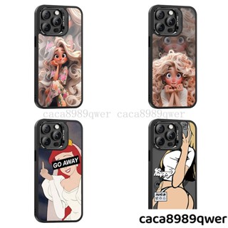 公主浮鵰支架殼iPhone 16 Pro Max手機殼 蘋果11 12 13 14 15 pro Max潮牌無線充保護殼