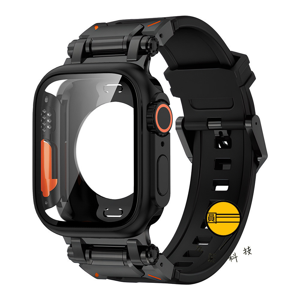 防水錶殼 運動鎧甲錶帶 套裝款 適用 Apple Watch 11 10 9 8 7 SE 46mm 49mm 蘋果錶帶