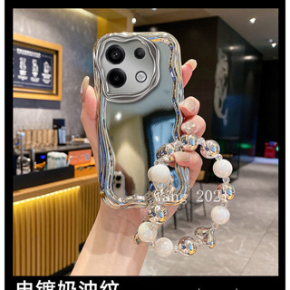 OPPO Reno13 Pro Reno13 Reno13F 5G 手機殼潮流可愛矽膠全包鏡頭保護軟殼掛珠腕帶後蓋