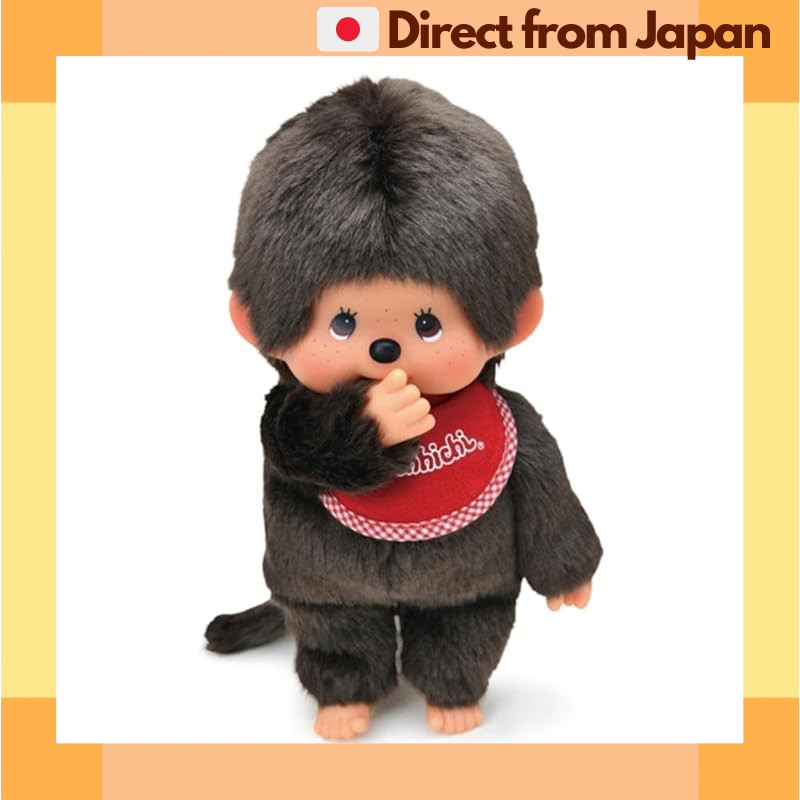 [蒙奇奇 Monchhichi] Sekiguchi 男孩 夢幻標準 M 立體 布玩具 咖啡色 251063