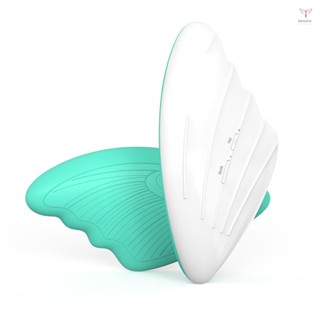 Toyutw)溫暖哺乳按摩器軟矽膠電動乳房按摩器 6 種振動模式 + 3 級加熱模式,用於堵塞管道改善產後牛奶 Flo