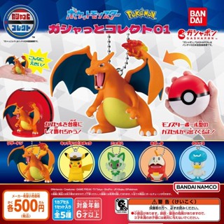 現貨 日本 BANDAI 萬代 寶可夢扭蛋公仔P1 扭蛋 公仔 模型 環保扭蛋 噴火龍 皮卡丘 寶可夢公仔 富士通販