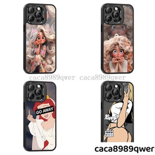 公主浮鵰無線充支架殼iPhone 16 Pro Max手機殼 蘋果11 12 13 14 15 pro Max潮牌保護殼