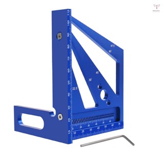 3d 多角度測量尺多功能木工工具孔尺,帶預設角度,適用於工程師木匠製作和繪圖