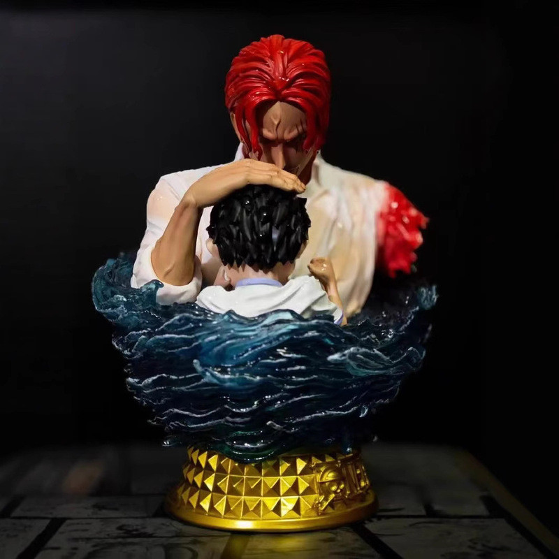 優質版 航海王 紅髮魯夫胸像 紅髮香克斯半身胸像  斷臂紅髮香克斯 童年魯夫香克斯  童年魯夫半身胸像 記憶系列裝擺件