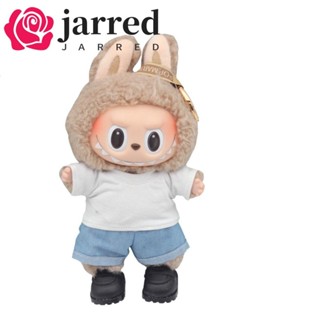 JARRED Labubu Time 衣服,T 恤衣服 17 釐米棉娃娃衣服,迷你娃娃衣服玩具配件娃娃布毛絨娃娃衣服兒童
