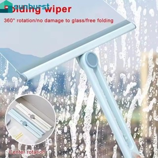 2 件家用可折疊窗戶玻璃清洗刮水器 - 180° 可旋轉廚房清潔刮刀 - 手持式鏡面玻璃清潔刮刀 - 浴室地磚清潔工具