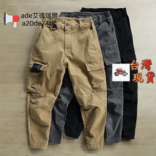 【M-3XL】多口袋工裝褲男夏季新款日係潮牌寬鬆休閑男褲青年工作褲工裝褲男工裝長褲男工裝褲黑色工裝褲