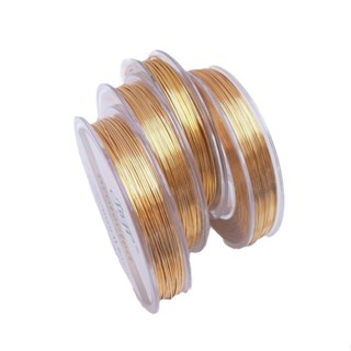 宏雲Hongyun-Ala新品-半硬線大卷保色銅絲線14k金色銅線diy手工首飾品造型繞線半斤