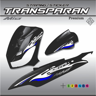 山葉 適用於 YAMAHA MIO LAMA 摩托車運動酷簡約設計酷貼紙的定製 UV 透明貼紙變體