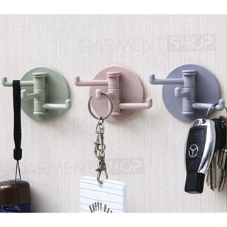 GANTUNGAN CORNEL STORE 3 爪旋轉掛鉤衣架多功能廚房浴室壁掛式衣架