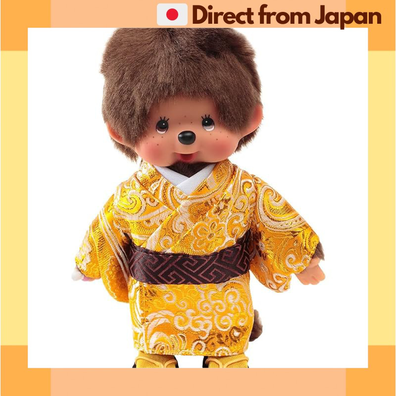 [蒙奇奇 Monchhichi] 久月官方 原創 男孩穿和服金色 IPM-80-Z [日本直送]