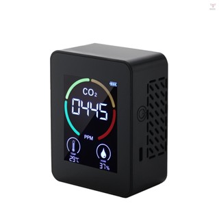 2.8英寸液晶co2濃度測試儀迷你二氧化碳檢測儀濕度和溫度計空氣質量監測儀1200mah鋰電池co2計