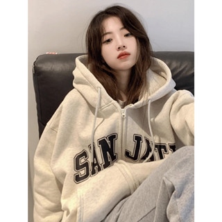 女生時尚連帽衛衣 外套女 帽衫 連帽衛衣 美式復古 秋冬 長袖上衣 ins 風衣服 韓系潮流