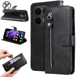 XICCI 適用於 OPPO Reno 14 5G/Reno 14Pro 5G/Reno 14F 5G 手機殼拉鍊錢包包