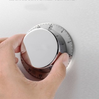 ✨臺灣出貨#不銹鋼定時器機械式提醒器廚房網紅學習烹飪時間管理倒計時器磁吸