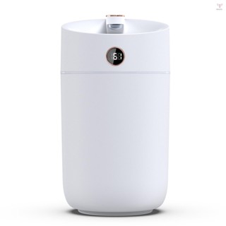 Toyutw)3l 霧化加濕器擴散器帶濕度顯示雙噴嘴冷霧加濕器靜音彩色夜燈加濕器適用於臥室 USB 供電家用加濕器