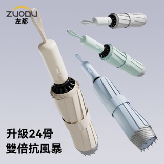 ✨臺灣出貨#左都全自動雙龍骨反嚮抗風暴雨傘專用大號加厚加固折疊男高檔車載#誠信商行
