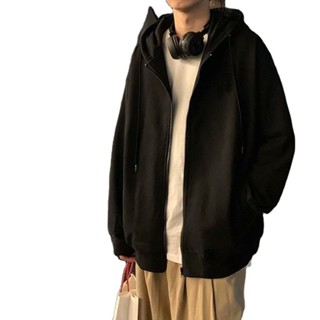 學生秋冬季寬鬆連帽小外套外套 運動上衣男士休閒大學T
