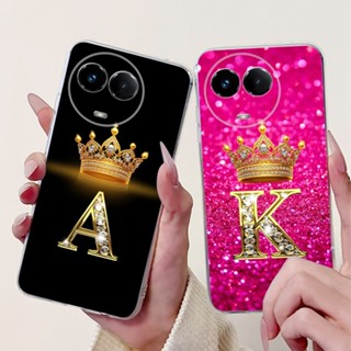 Realme 11 5G RMX3780 11x 手機殼 Realme V50 V50s C67 5G 豪華皇冠字母繪畫