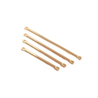 宏雲Hongyun-Ala新品-14k包金保色配件雙孔連接棒長方管雙吊diy手工棍子耳棒首飾品材料