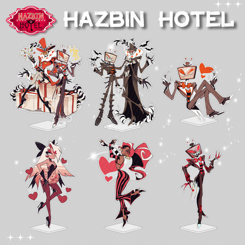 ✨新品✨地獄客棧HazbinHotel路西法晨星vox周邊亞克力立牌桌面小擺件收藏✨活動中✨