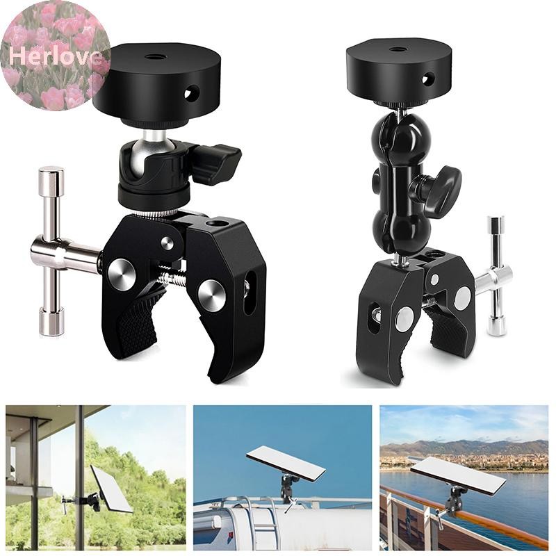 Herlove 適用於 Starlink Mount Mini4 RV 圍欄戶外移動支架可調節角度夾適配器 TW