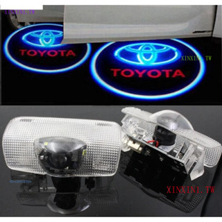 小編髮布適用於一組2入 Toyota 豐田 Camry ALTIS Yaris 裝照地燈迎賓燈 LED車門燈 照地燈 投