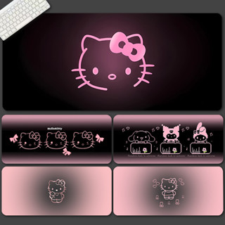 ♠滑鼠墊♠ 現貨 黑粉凱蒂貓 滑鼠墊 超大號HelloKitty可愛筆記本電腦防滑加厚鍵盤墊